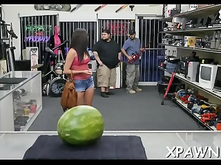 Smart Ass Teen Shoplifter Caught And Fucked By A Security Guard
