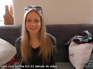 First Fuck Video For Tiny Blonde Spinner